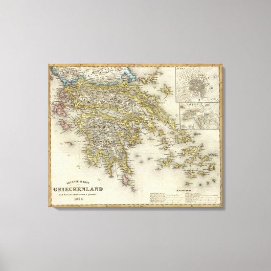 Athen, Griechenland Leinwanddruck (Vorderseite)