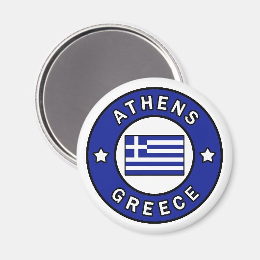 Athen Griechenland Magnet (Vorderseite/Rückseite)