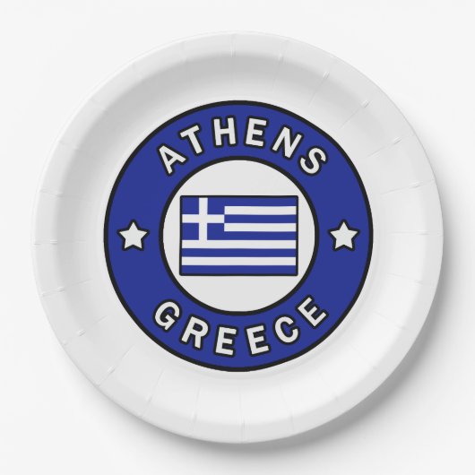 Athen Griechenland Pappteller (Vorderseite)