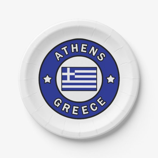 Athen Griechenland Pappteller (Vorderseite)