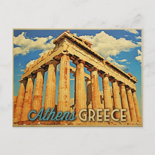 Athen Griechenland Parthenon Postkarte (Vorderseite)