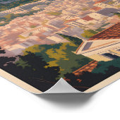 Athen Griechenland Parthenon Reisen Kunst Vintag Poster (Ecke)