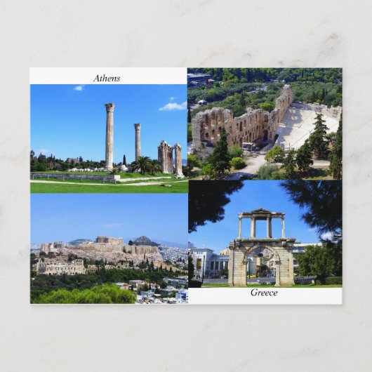 Athen - Griechenland Postkarte (Vorderseite)