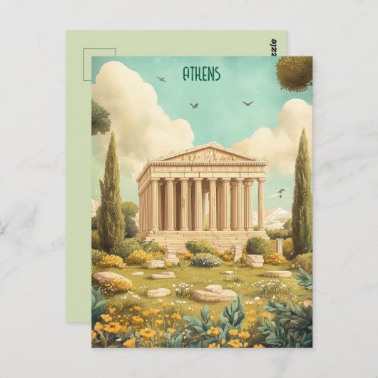 Athen Griechenland Postkarte (Vorne/Hinten)