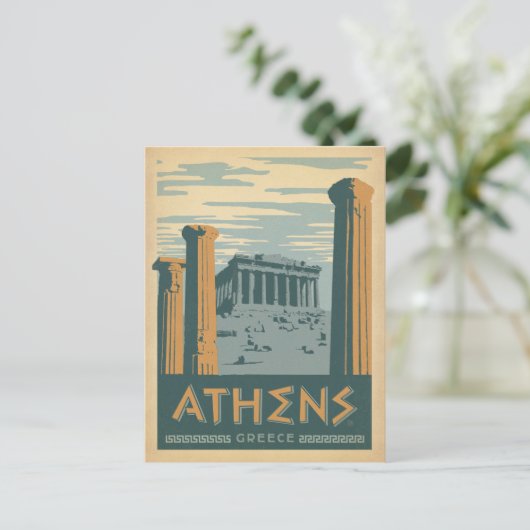 Athen, Griechenland Postkarte (Stehend Vorderseite)