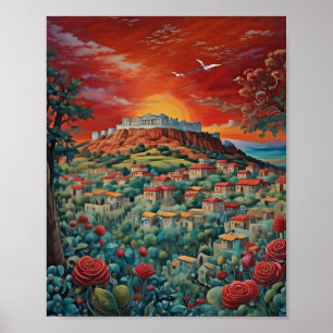 Athen Griechenland Print, Value Poster Paper (Matt