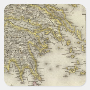 Athen, Griechenland Quadratischer Aufkleber