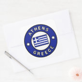 Athen Griechenland Quadratischer Aufkleber (Umschlag)
