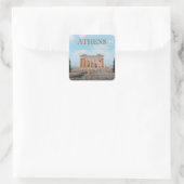 Athen Griechenland Quadratischer Aufkleber (Tasche)
