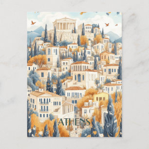 Athen Griechenland Reise Postkarte