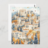 Athen Griechenland Reise Postkarte (Vorne/Hinten)