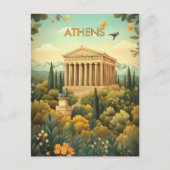 Athen Griechenland Reise Postkarte (Vorderseite)