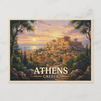 Athen Griechenland Reise Postkarte