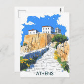 Athen Griechenland Reise Postkarte (Vorne/Hinten)