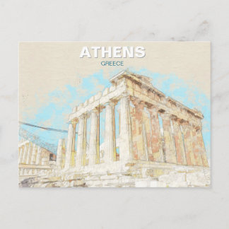 Athen Griechenland – Reiseandenken an die antike S Postkarte