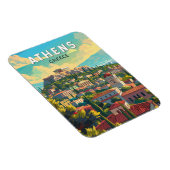 Athen Griechenland Reisen Kunst Vintag Magnet (Rechte Seite)