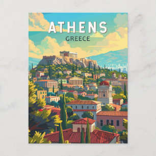 Athen Griechenland Reisen Kunst Vintag Postkarte