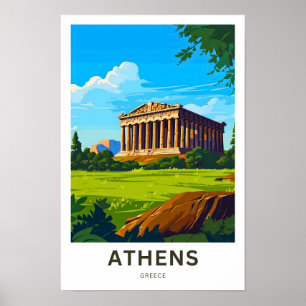 Athen Griechenland Reisen Print Poster