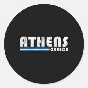 Athen Griechenland Reiseurlaub Runder Aufkleber