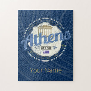 Athen Griechenland Retro Akropolis Vintage Souveni Puzzle