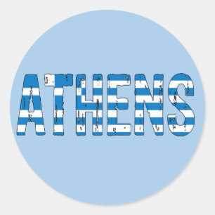 Athen Griechenland Runder Aufkleber