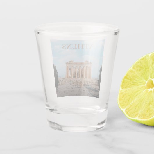 Athen Griechenland Schnapsglas (Rückseite)