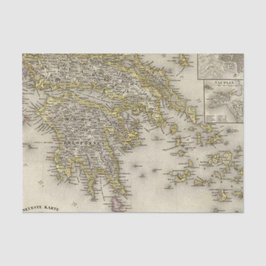Athen, Griechenland Seidenpapier (Vorderseite)
