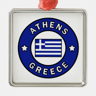 Athen Griechenland Silbernes Ornament