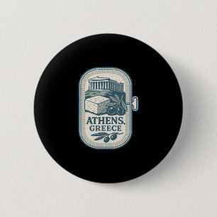 Athen Griechenland Souvenir Griechischer Käse Und Button