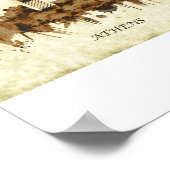 Athen Griechenland Stadtbild Poster (Ecke)