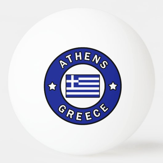 Athen Griechenland Tischtennisball (Vorderseite)