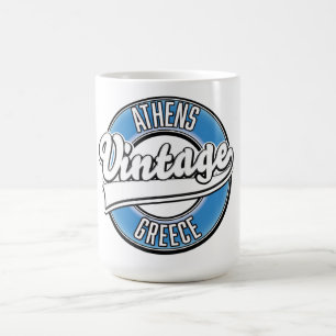Athen Griechenland Vintage-Logo Kaffeetasse