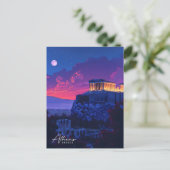Athen Griechenland Vintage Travel Postkarte (Stehend Vorderseite)