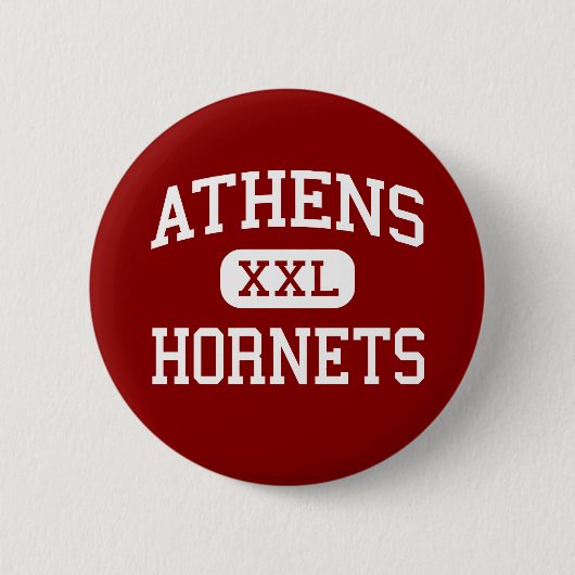 Athen - Hornissen - Highschool - Athen Texas Button (Vorderseite)