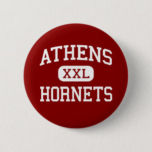 Athen - Hornissen - Highschool - Athen Texas Button