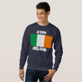 Athen, Irland mit irischer Flagge Sweatshirt (Vorne ganz)
