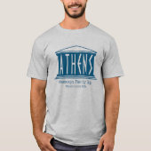 Athen Logo Typografy Family Trip nach Griechenland T-Shirt (Vorderseite)