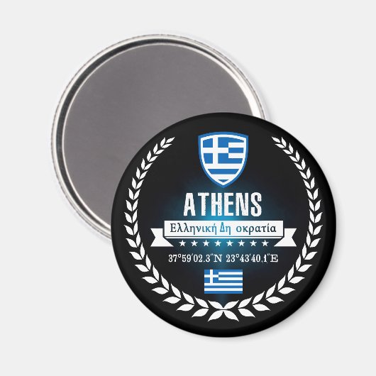 Athen Magnet (Vorderseite/Rückseite)