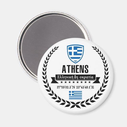 Athen Magnet (Vorderseite/Rückseite)