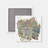 Athen Magnet (Vorderseite/Rückseite)