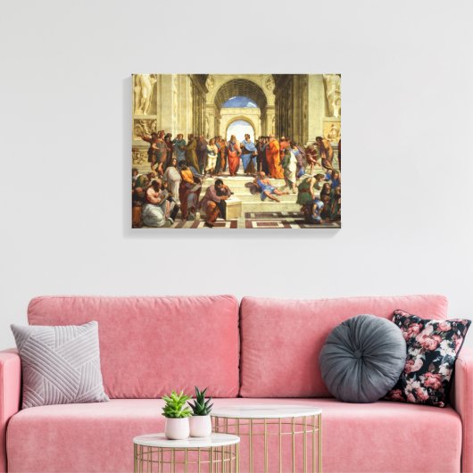 Athen-Malschule Leinwanddruck (Insitu (Wohnzimmer))