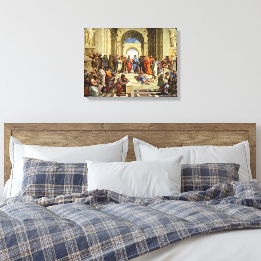 Athen-Malschule Leinwanddruck (Insitu (Schlafzimmer))