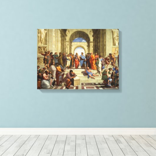 Athen-Malschule Leinwanddruck (Insitu (Holzboden))