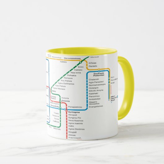 Athen Metro Tasse (VorderseiteRechts)