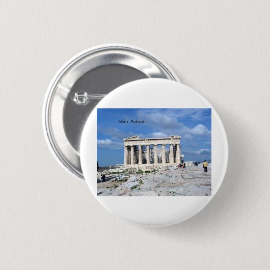 Athen-Parthenon Button (Vorne & Hinten)