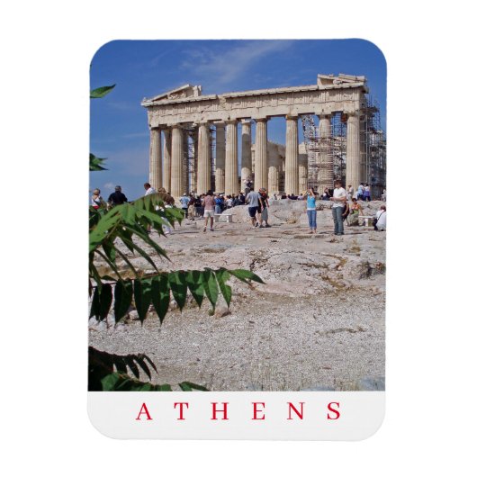 Athen Parthenon Panoramablick Kühlschrankmagnet Magnet (Vertikal)