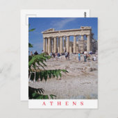 Athen Parthenon Panoramablick Postkarte (Vorne/Hinten)