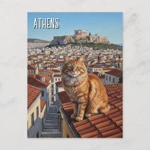 Athen Plaka Griechenland Reise Postkarte