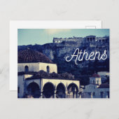 Athen Postkarte (Vorne/Hinten)