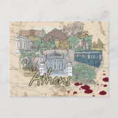 Athen Postkarte (Vorderseite)